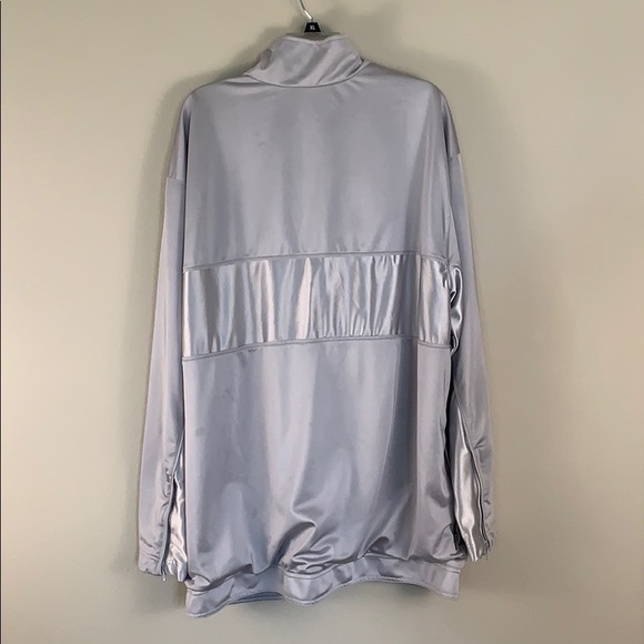 Nike men’s jacket zip up- color silver- size XL - Picture 2 of 7
